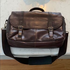 Samsonite Leather Messenger Bag